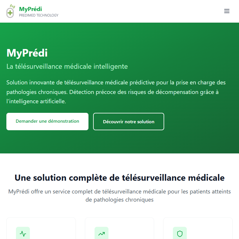 Site MyPrédi (Démo)